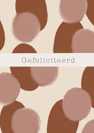 Wenskaart - Gefeliciteerd