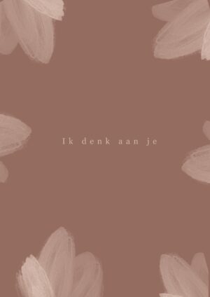 Wenskaart - Ik denk aan je