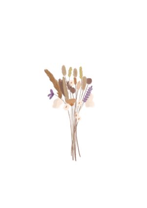 Wenskaart - Droogbloemen