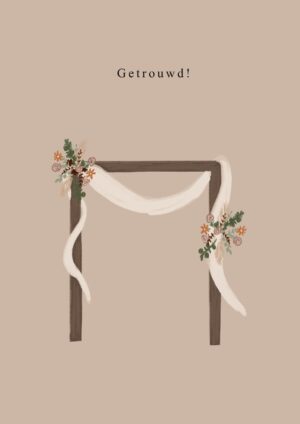 Wenskaart - Getrouwd