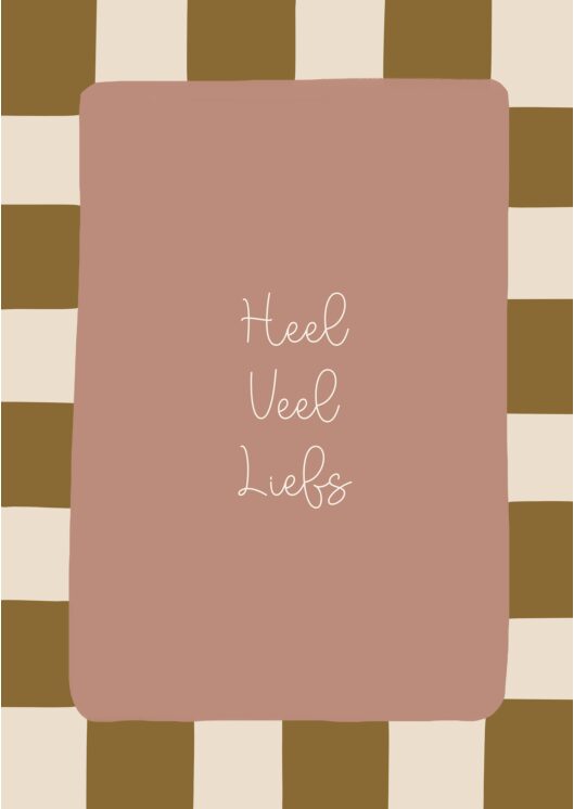 Wenskaart - Heel veel liefs