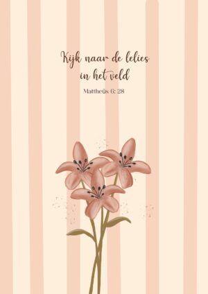 Wenskaart - Lelies