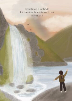 Wenskaart - Waterval