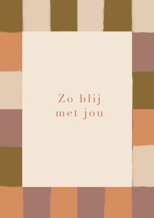 Wenskaart - Zo blij met jou